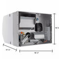 SAW6DEL RV Water Heater Dimensions - Side Profile with Measurements | United RV Parts