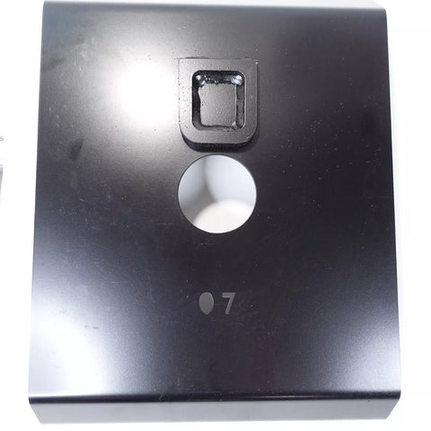 Black Heavy-Duty Hitch Capture Plate - Top Detail View | United RV Parts