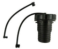 Black JR Products RV Gravity Water Fill Cap, Spout, and Straps - Full Set View | United RV Parts