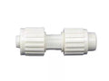 White Plastic Flair-It 3/8" RV Plumbing Plug Fitting - Side View | United RV Parts