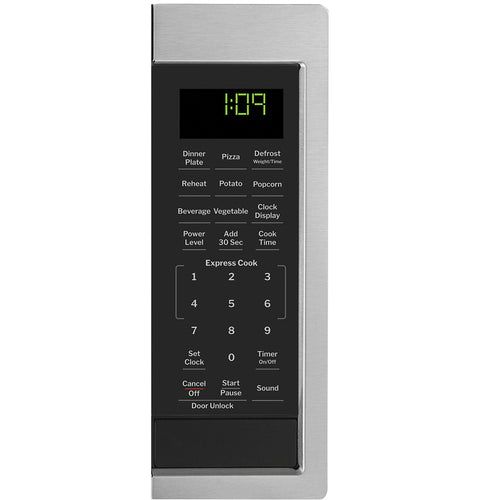 GE Appliances GCBK09N1WSS RV Microwave Control Panel Close-Up with Express Cook Keypad | United RV Parts