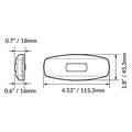 Dream Lighting CMB2SRR LED Clearance Light Dimensions - 4.53in x 1.8in x 0.7in | United RV Parts