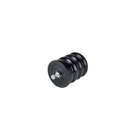 Black Rubber SumoSpring SSF-106-47 - Top View with Mounting Hardware | United RV Parts