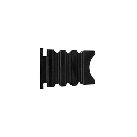Black Rubber SumoSprings SSR-338-47 Rear Spring Insert - Side Profile Showing Ribbed Structure | United RV Parts