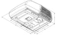 Coleman Mach 3 RV Air Conditioner Installation Dimensions Diagram | United RV Parts