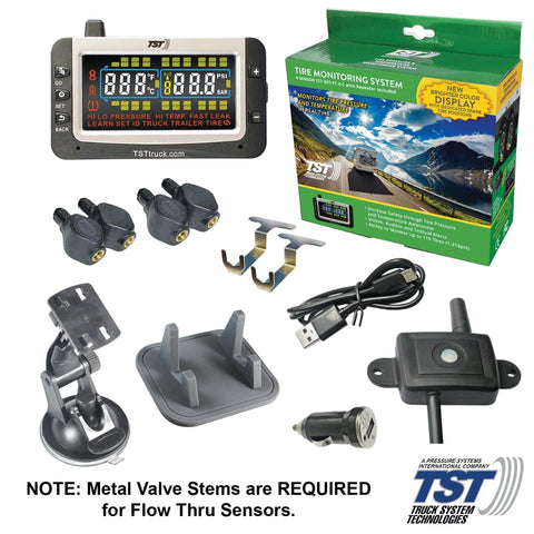 TST 507 Series TPMS Complete Kit Contents - Full System Layout | United RV Parts