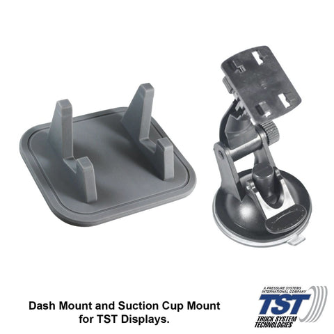 Grey TST Display Mounting Options - Dash and Suction Cup Mounts | United RV Parts