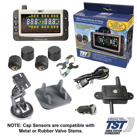 TST 507 RV TPMS System Complete Contents - All Components Displayed | United RV Parts