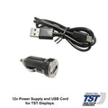 Black TST TPMS Power Accessories - 12V Charger and USB Cable | United RV Parts