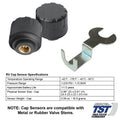 TST 507 RV Cap Sensor Specifications Chart - Technical Details | United RV Parts