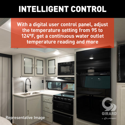 Modern RV Kitchen Digital Control Panel Temperature Settings | United RV Parts