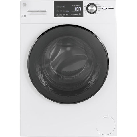 White GE Front Load Washer GFW148SSMWW - Front View with Open Door | United RV Parts