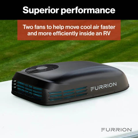 Furrion | Chill Cube RV Air Conditioner Low Profile | 2025059445 | 15,000 BTU | FACR15LPVS-PS-AM | Heat Pump | Black