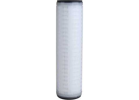 White Multi-Ply Pleated RV Fresh Water Filter FM-1A-975-RV - Side Profile | United RV Parts