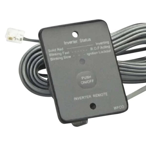 WFCO WF-5100-FM RV Inverter Remote Switch LED Status Panel with RJ Cable - Angle View | United RV Parts