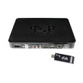 Black DISH Wally Receiver with Wi-Fi Adapter - Back Port View | United RV Parts