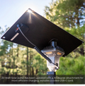 Black Solar Panel with 30 Degree Attachment - Bottom View Detail | United RV Parts