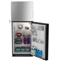 Stainless Steel GE Profile Top Freezer Refrigerator - Main Compartment Open | United RV Parts