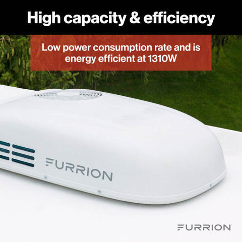 Furrion | Chill® HE Low-Profile RV Air Conditioner | 2024044597 | 13,500 BTU | Heat Pump | White | R32