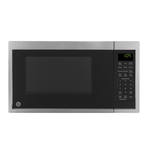 Stainless Steel GE Appliances RV Microwave GCBK09N1WSS .9 Cu Ft - Front View | United RV Parts