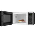 GE RV Microwave GCBK09N1WSS Interior Open - Food on Turntable Lifestyle Shot | United RV Parts