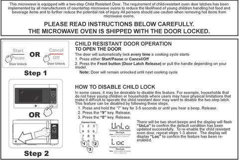 GE Appliances | RV Microwave | GCBK09N1WBB | .9 Cubic Feet | Black