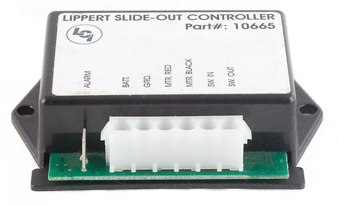 Black Lippert 135666 Slide Out Controller - Side View | United RV Parts