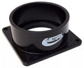 Black ABS Valterra 3 Inch Hub Flanged Fitting T1005 - Angle View | United RV Parts