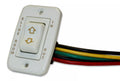 White Lippert Slide Out Switch Assembly 117461 with Wired Harness - Angled View | United RV Parts