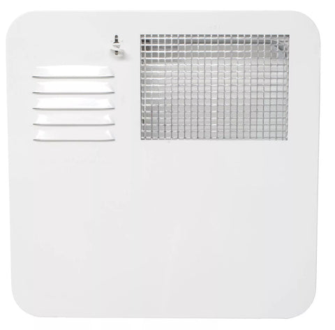 White Suburban RV Water Heater Access Door 6261APW - Front View | United RV Parts