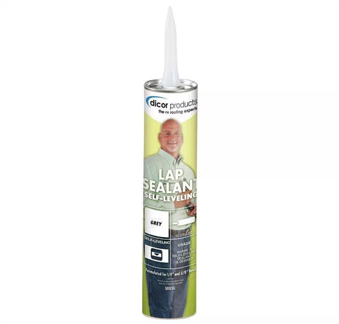 Grey Dicor Self Leveling RV Lap Sealant Tube - Product View | United RV Parts