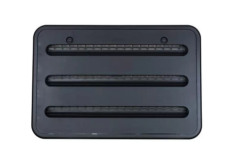 Black Plastic Dometic Refrigerator Side Vent - Interior View | United RV Parts