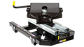 Black Steel PullRite SuperGlide 2700 Fifth Wheel Hitch with ISR Rails - Side View | United RV Parts
