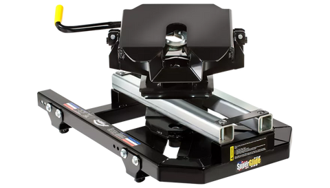 Black PullRite 24K SuperGlide 5th Wheel Hitch - Side View | United RV Parts