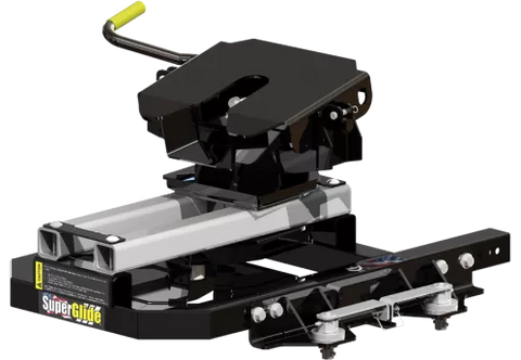 Black PullRite 2914 SuperGlide OE Ford Hitch - 3/4 Angle View | United RV Parts