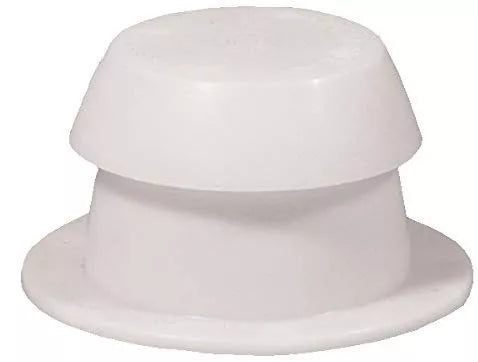 White Plastic Hengs RV Vent Pipe Cap 10001-C - Side Profile View | United RV Parts