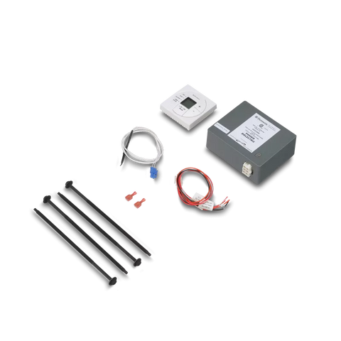 White Dometic CT Single Zone Thermostat Control Kit 3313189.023 - Complete Kit Layout | United RV Parts