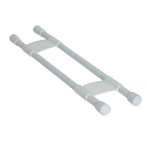 White Camco RV Refrigerator Bar 44074 - Side Angle View | United RV Parts