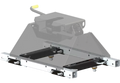 PullRite 4452 Rail Adapter with Fifth Wheel Hitch - Angled View | United RV Parts