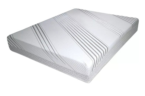 White Thomas Payne Premium RV Mattress 76x80 - Angled View | United RV Parts