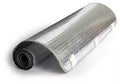 Silver Reflective Window Cover Partially Unrolled - Side Angle | United RV Parts