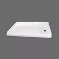 Parchment Specialty Recreation Shower Pan SP2438PC Center Drain - Angle View | United RV Parts