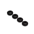 Black Rubber RV Stove Grommets 4-Pack - Flat Lay Arrangement | United RV Parts