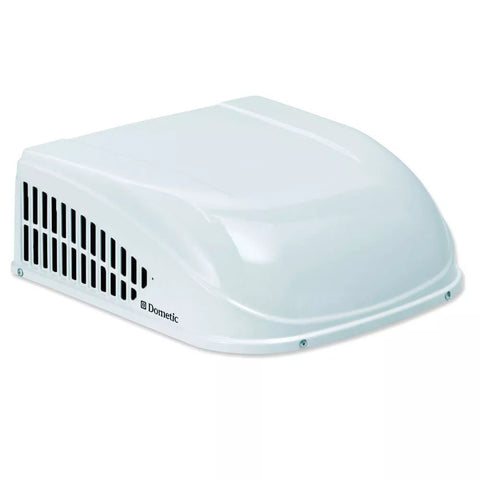 White Dometic Duo Therm Brisk II RV Air Conditioner Shroud 3315332.000 - Side View | United RV Parts