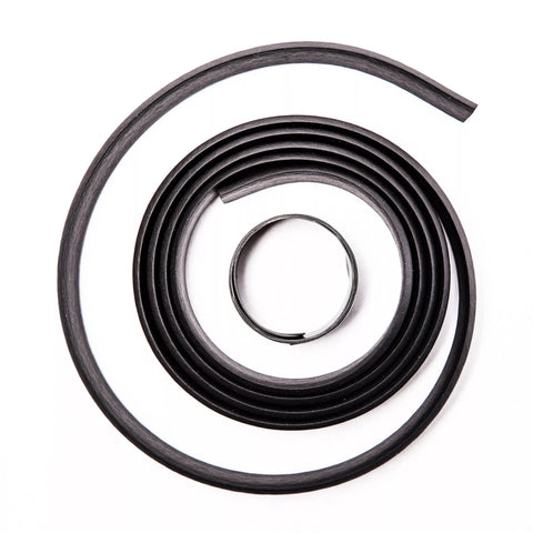 Black Foam RV Grab Handle Replacement Rail Grip Coiled - Top View | United RV Parts