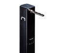 Black Steel RV Landing Gear Lead Leg 33.5 Inch - Side View | United RV Parts