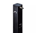 Black Steel RV Landing Gear Follow Leg 33.5" - Side View with Pin Hardware | United RV Parts