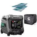 Cummins Onan P4500iDF 4500W Dual Fuel Inverter Generator with Black Cover - Side View | United RV Parts