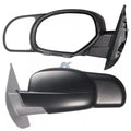 Black K-Source 80900 Snap-On Towing Mirror - Front and Side View | United RV Parts