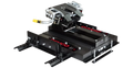 Black Steel Demco 18K 5th Wheel Hitch with Rails - Side View | United RV Parts